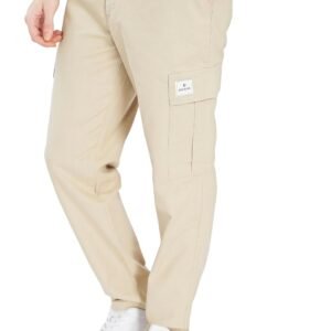 DIVISIVE Men’s Loose Fit Linen Blend Cotton Cargo Pants
