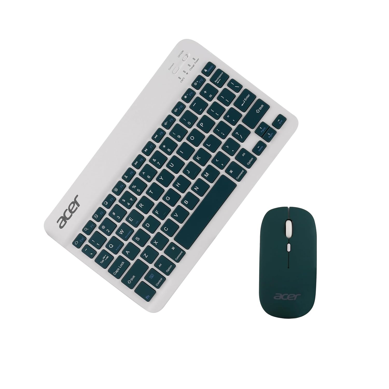 Acer Nano Pad Rechargeable Bluetooth Keyboard & Mouse Combo, 3 DPI Upto 1200 DPI, 78 Keys Anti Slip Back, Ultra Thin Design for Tablet, Laptop, Mobile, 10m Working Distance, Scissor Footed (Green) - Image 6