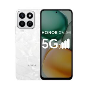 Honor X7c 5G Dual SIM | 8GB RAM, 256GB Storage | 50MP AI Camera | 5 Star SGS Rated | IP64 Standards | 120Hz Refresh Rate | 5200mAh Battery | Without Charger | (Moonlight White)