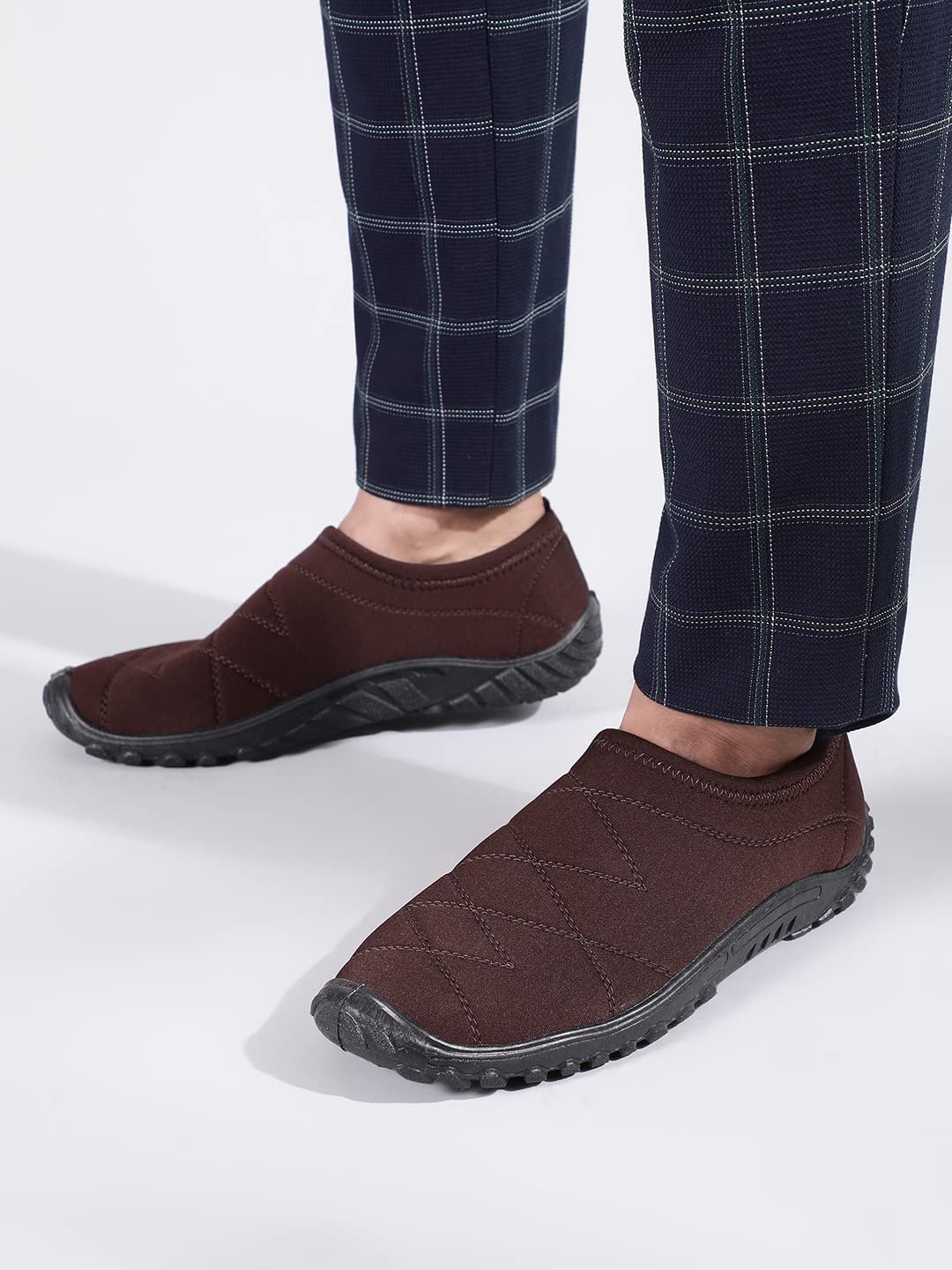 Liberty A-HA Golf Non-Lacing Casual Shoes for Men - Black & Brown | Comfortable and Durable - Suitable for Slip-On Gym, Jogging and Outdoor Shoes for Gents - Cushioned Footbed - Image 4