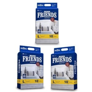 Friends Premium Disposable Underpads,Soft & Super Absorbency – 60×90 cm (Pack of 3).