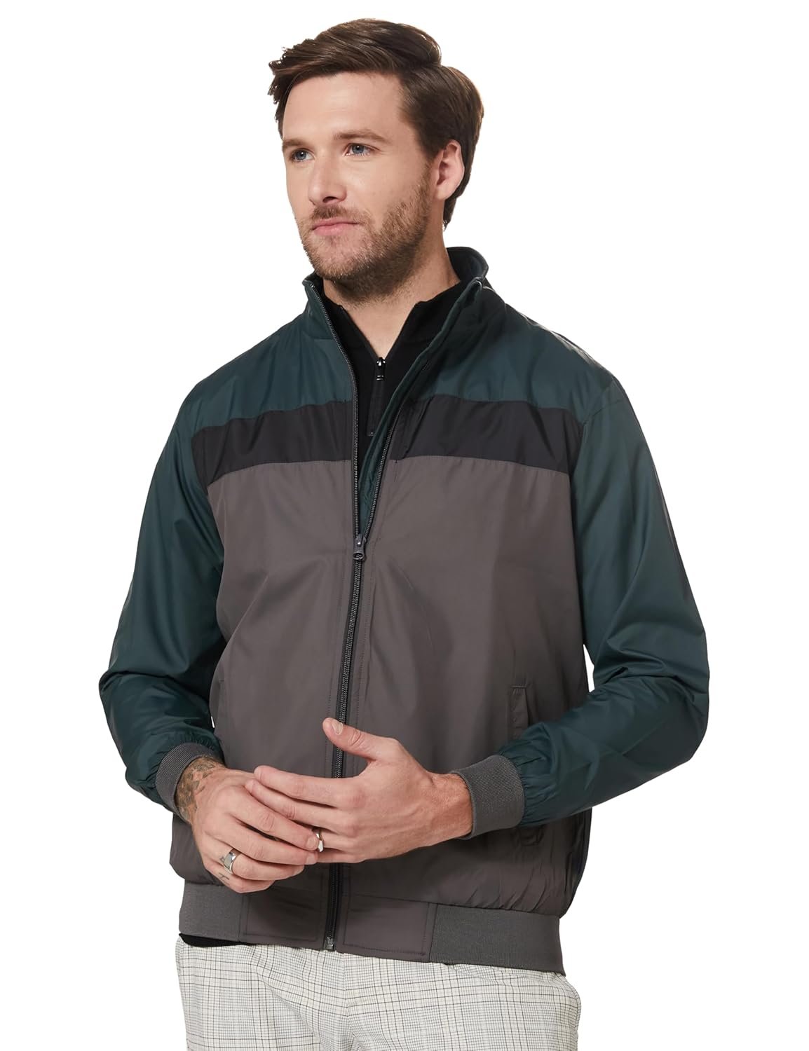 Amazon Brand - Symbol Men's 100% Polyester Regular Jacket