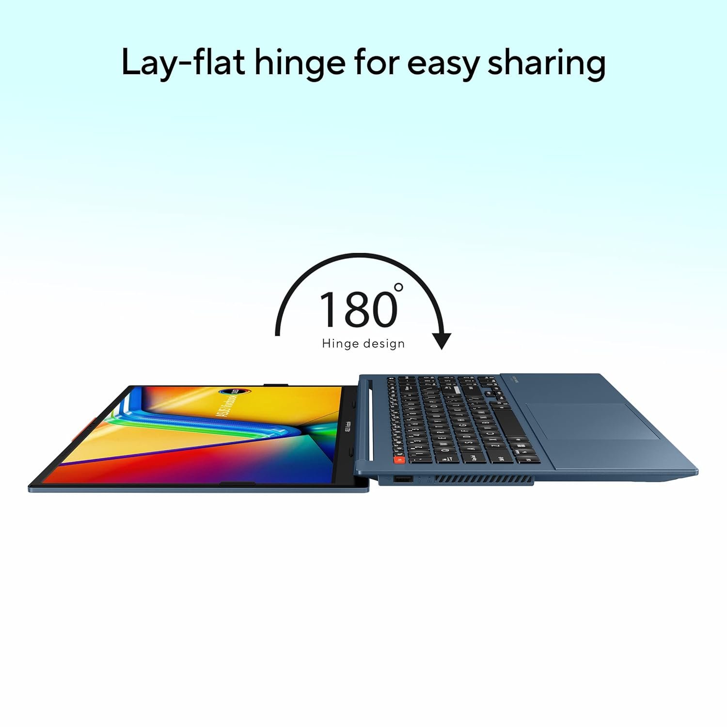 ASUS Vivobook S 15 OLED (2023), Intel Core EVO i5-13500H, 13th Gen, 16GB RAM, 512GB SSD, 2.8K OLED 120Hz, 15.6"/39.62cm, Windows 11, MS Office 2021, Blue, 1.7KG, S5504VA-MA541WS, Iris Xe, 75WHr Laptop - Image 9