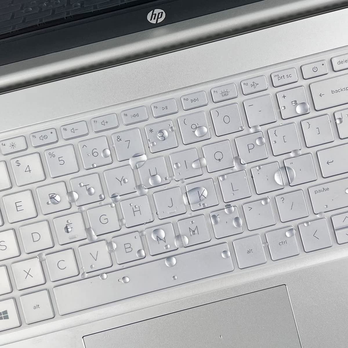 RAYA Silicone Keyboard Skin Cover for HP Pavilion 15 Series (15.6inch) ( 15-eh 15-eg 15-er 15-fd 15-fc ) & HP Pavilion 16 Series (16inch) ( 16-ab 16-af 16-ag ) Laptops (Transparent) - Image 7