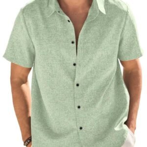 TOPLOT Men’s Solid Regular Fit Shirt