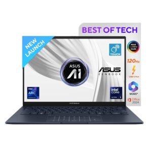 ASUS Zenbook 14, Intel Core Ultra 5 Series 2, 16GB RAM, 1TB SSD, 3K OLED 14", Touchscreen, Win 11, Office Home 2024, Ponder Blue, 1.28kg, UX3405CA-PZ162WS, Intel Arc iGPU, M365 Basic (1Year)* Laptop