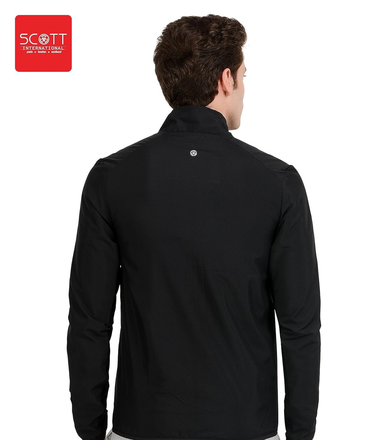 Scott International Polyester Men's Lightweight Water Repellent Foldable & Compact | Perfect For Any Kind Of Outdoor Adventure And Sports Jacket (Ss23-Idry-Jkt-Bl-M_Black_Medium) - Image 2