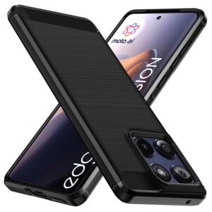 Soft Slim Back Cover for Motorola Edge 60 Fusion| Durable Design |Shockproof Bumper |Compatible with Motorola Edge 60 Fusion – Black