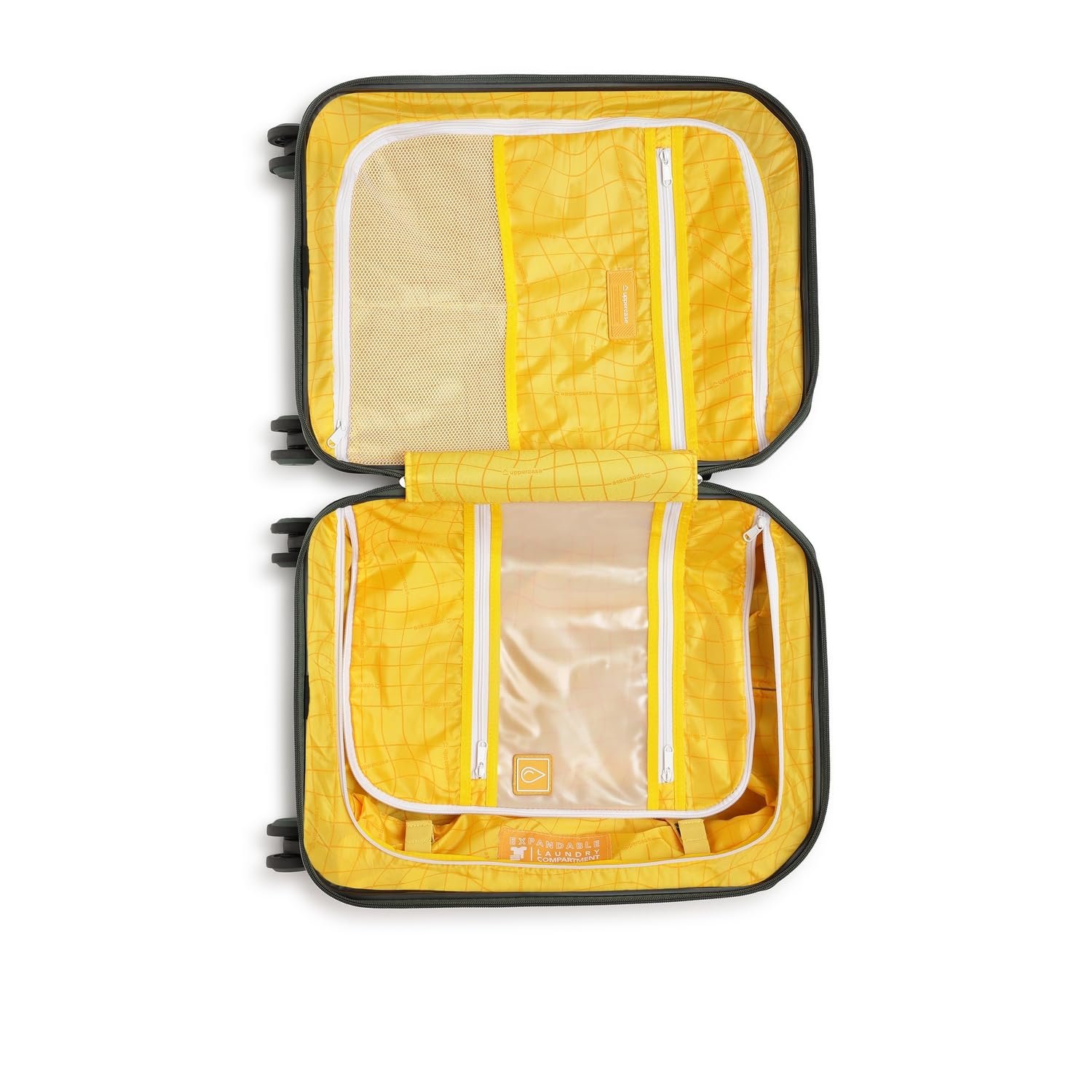 uppercase Bullet (Small) 56cm | Cabin Trolley Bag | Hardsided Luggage Anti-Scratch 8 Spinner Wheel Luggage | TSA Lock & Anti-Theft Zippers | Suitcase for Men & Women | 2000 Days Warranty (Green) - Image 8