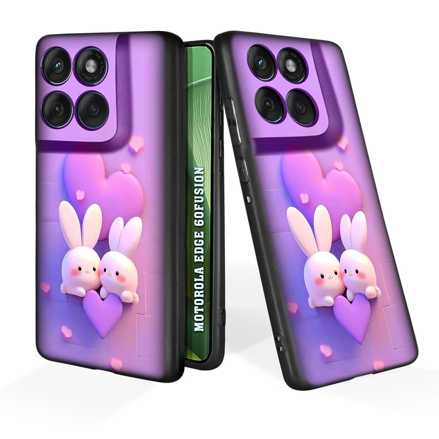 Soft Silicone Mobile Back Cover Compatible with Motorola Edge 60 Fusion(Multicolor)(@21-MOT-EDG60FUS-882)