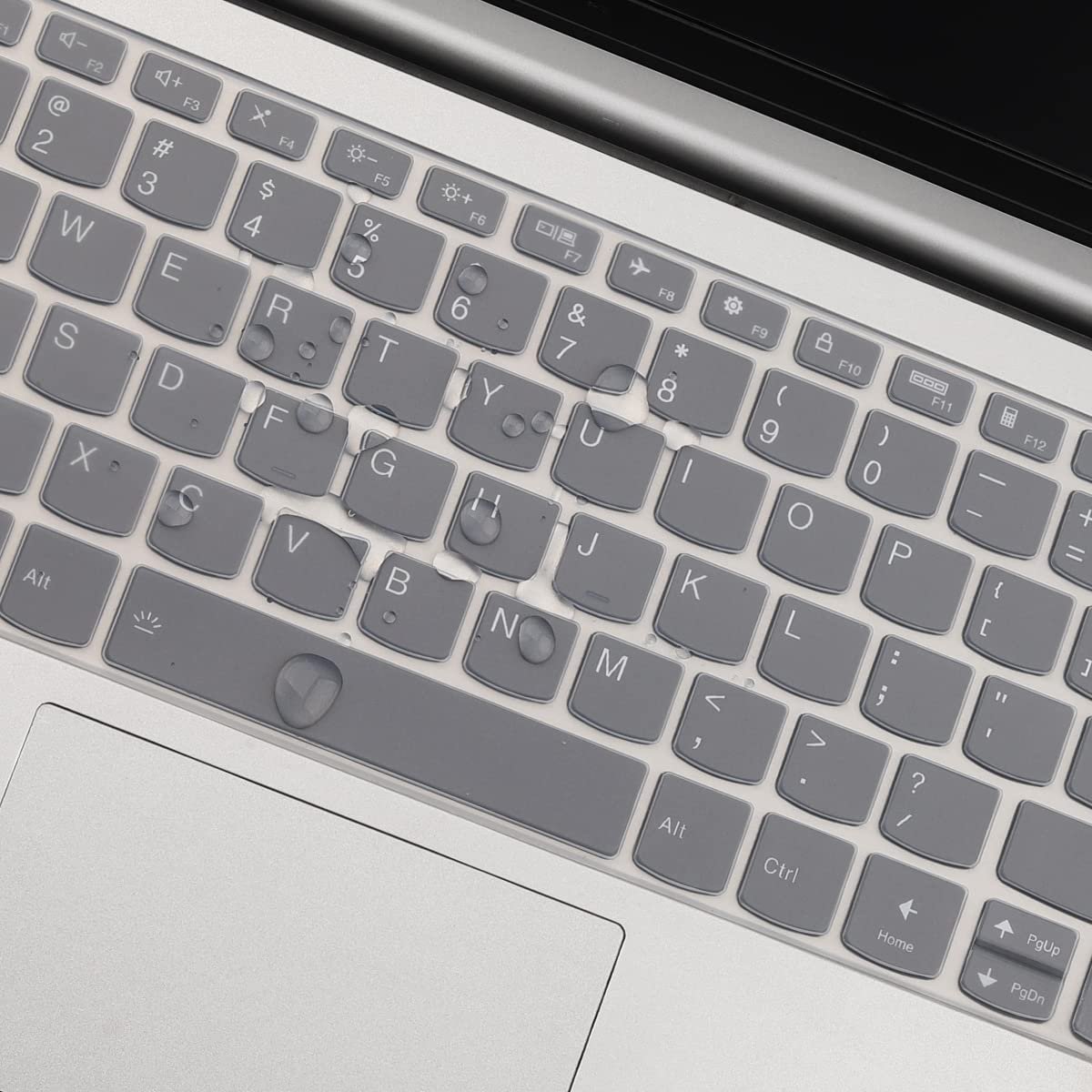 Saco Keyboard Cover for Lenovo ideapad Slim 3 & Slim 5 14inch Laptops | Keyboard Protector for Lenovo IdeaPad Flex 5 & Yoga 7i 2-in-1 / Yoga Slim 6i Laptops (Silicone Clear) - Image 4