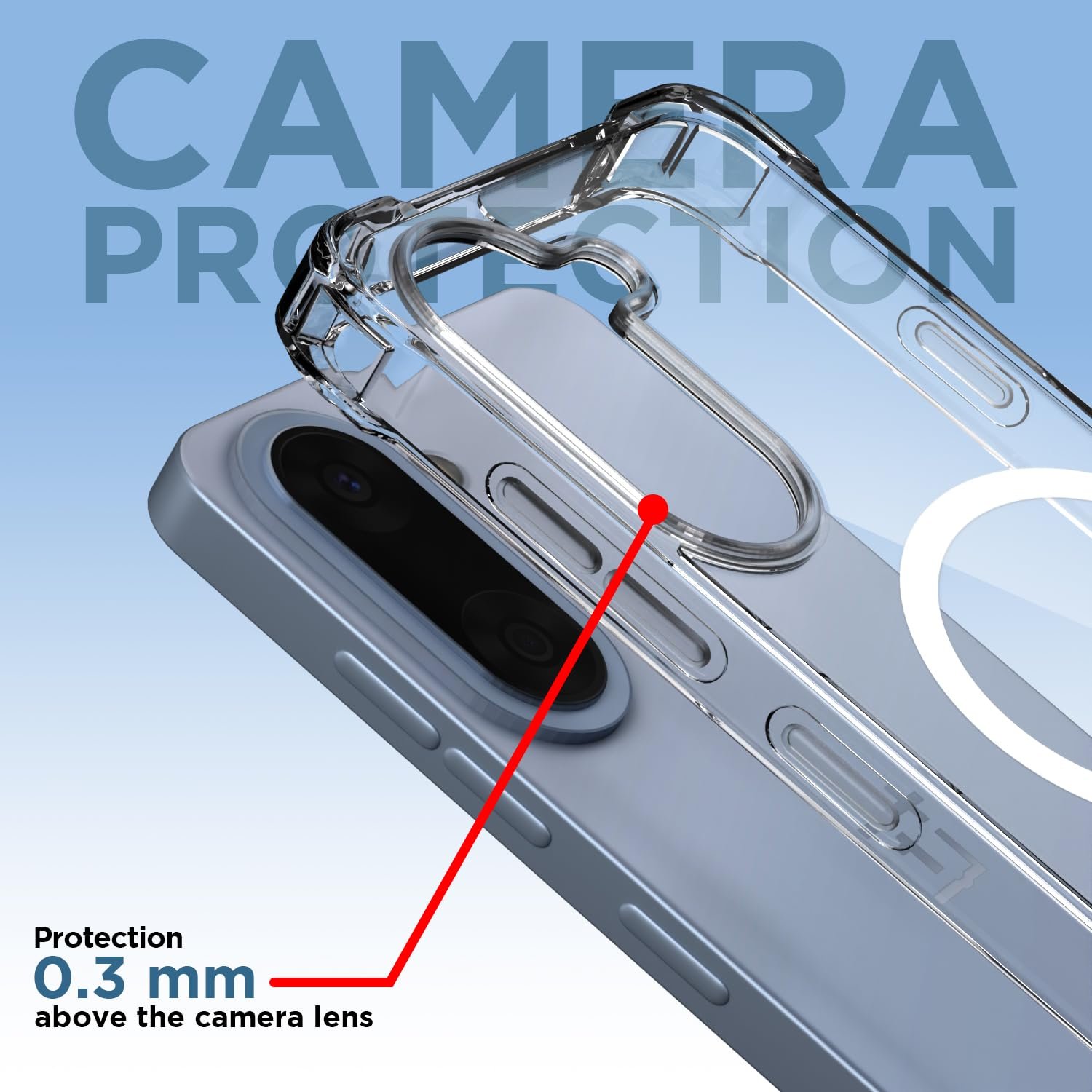 Pikkme Back Cover for OnePlus Nord Ce 5 5G PC + TPU Clear Transparent Raised Edges Shockproof Protective Phone Bumper Case(Transparent) - Image 5
