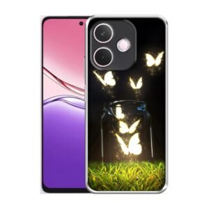 Butterfly Design Printed Silicon Soft TPU Back Case Cover for Oppo A5 Pro 5G