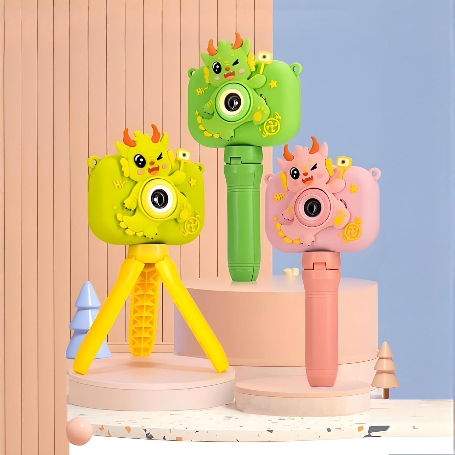 Wishkey Kids Digital Camera, Dinosaur Design, 2.0-Inch Display Support 4GB SD Card, Photo/Video Recorder with Games, Blue, for Boys Age 8-10 Years, Fun Gifts for Boys Girls Kids - Image 5