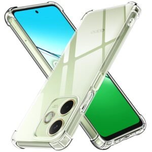 Bumper Back Cover Case Transparent for Oppo A5 Pro 5G|Four Corners Protection|Camera Protection Back Cover Case for Oppo A5 Pro 5G -Transparent