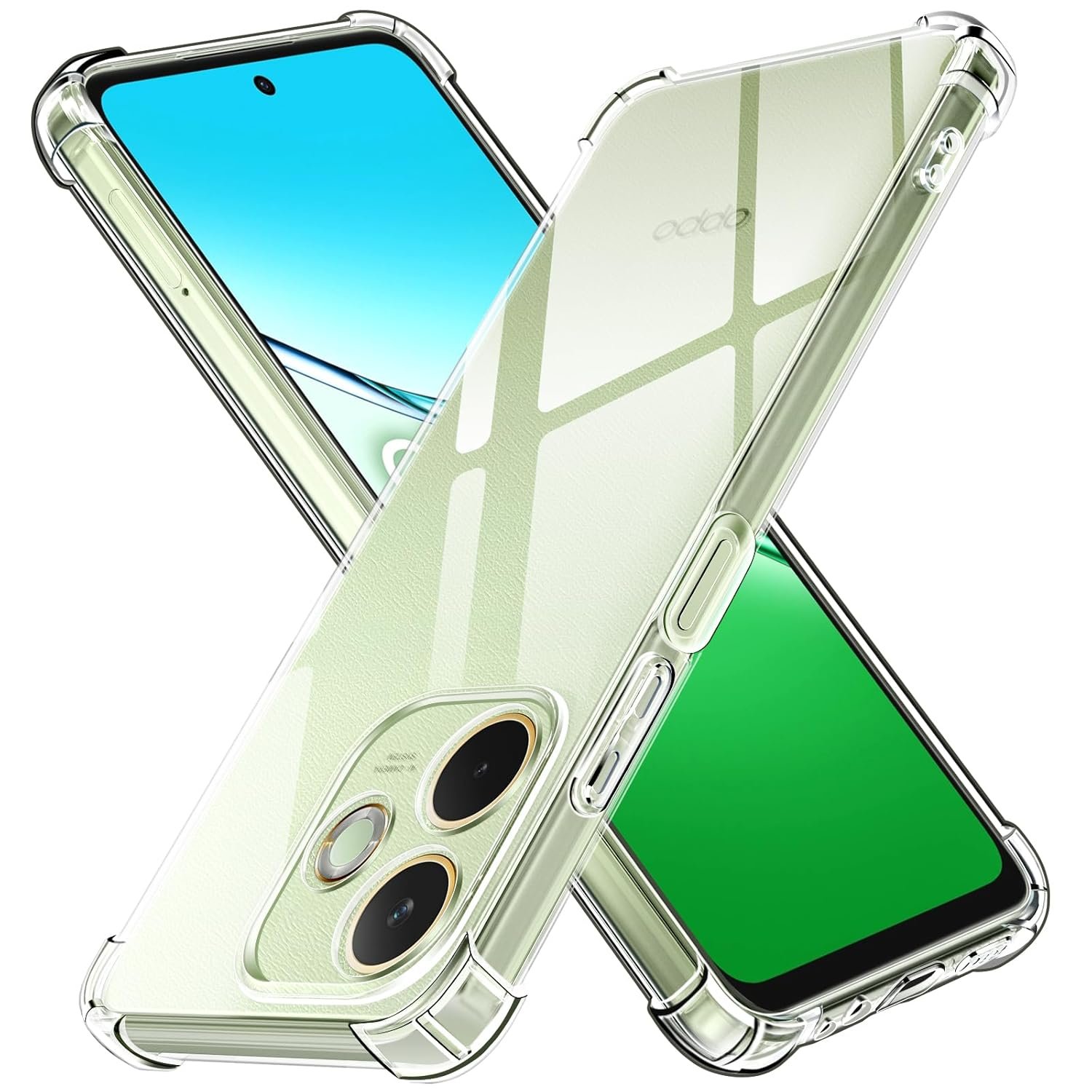 Bumper Back Cover Case Transparent for Oppo A5 Pro 5G|Four Corners Protection|Camera Protection Back Cover Case for Oppo A5 Pro 5G -Transparent