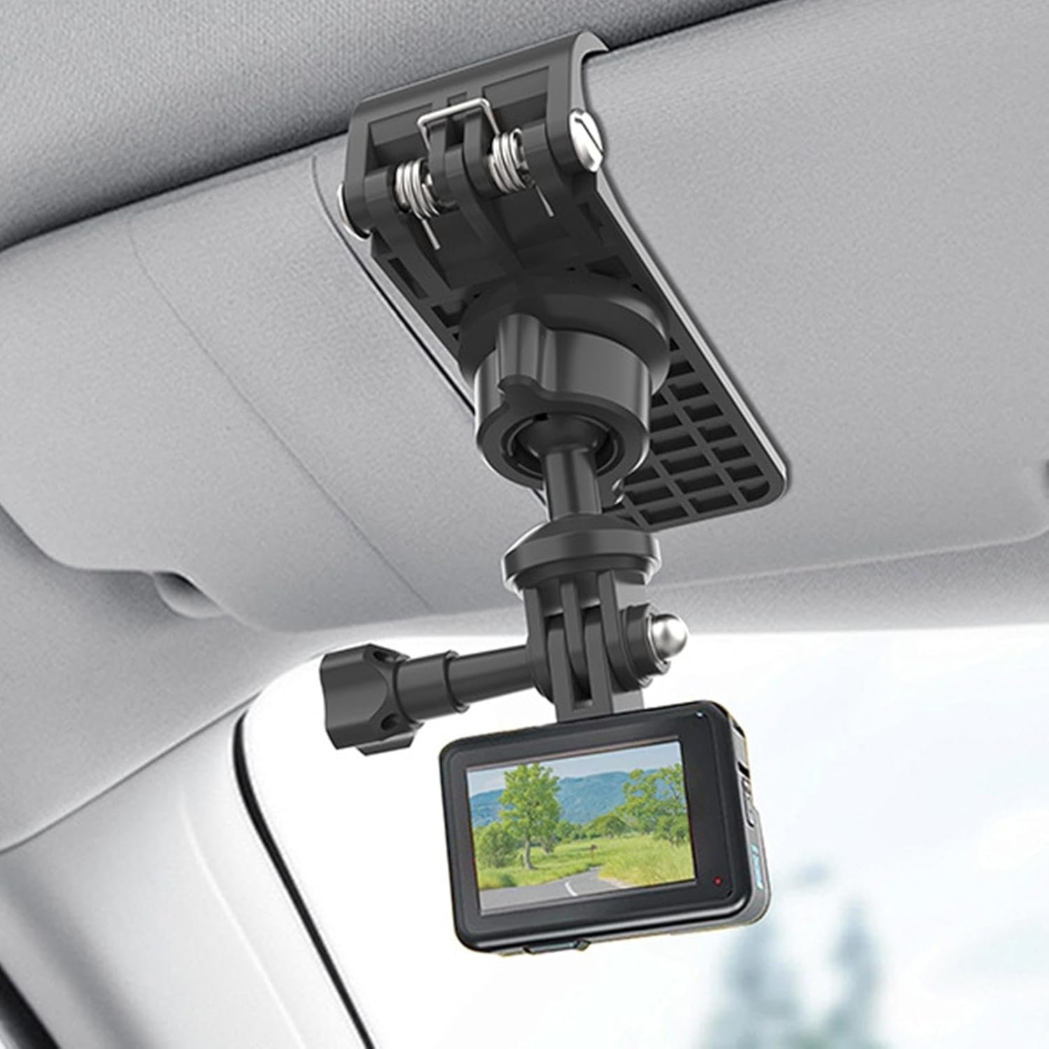 Camera Mount for Car, Sport Camera Mount, Sun Visor Holder with Go Pro Hero 13 12 11 10 9 8 7 6 5 4, for DJI Osmo Action 5 Pro/4/3 for Insta 360 X5 X4 X3 Ace Pro2 Accessories - Image 8