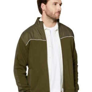 Amazon Brand – Symbol Men Cotton Rich Heavy Weight Mock Neck Sweatshirt (Regular Fit)