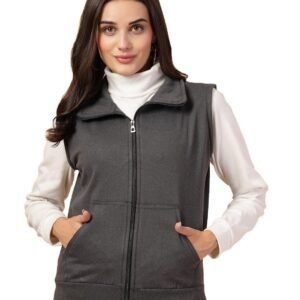 UZARUS Women’s Half Sleeves Cotton Fleece Premium Jacket