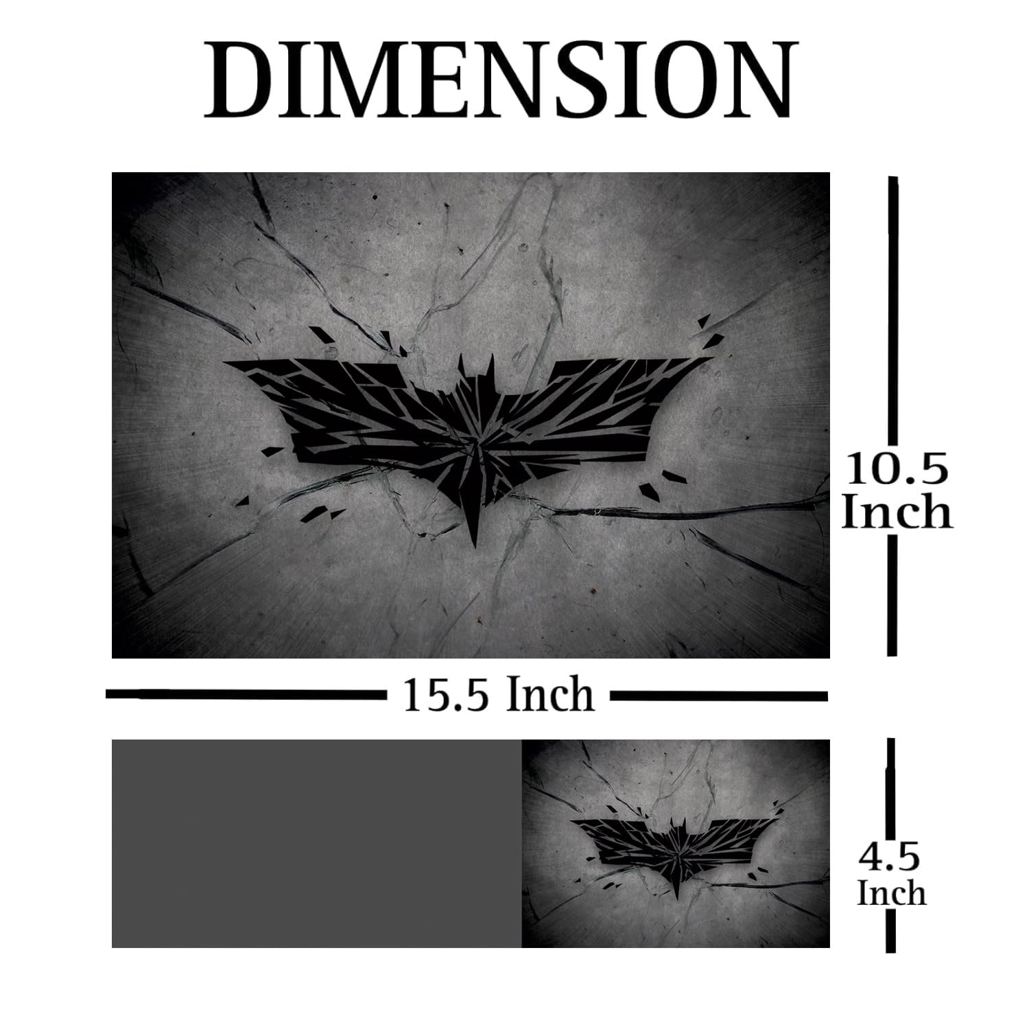 Full Laptop Skin Bubble-Free HD Quality Sticker for Laptops Upto 15.6" Compatible with Apple/Dell/HP/Lenovo/Acer/Asus/Sony (Dustproof|Waterproof|Scratchproof|Reusable)-Batman BK FL ANM1 - Image 2