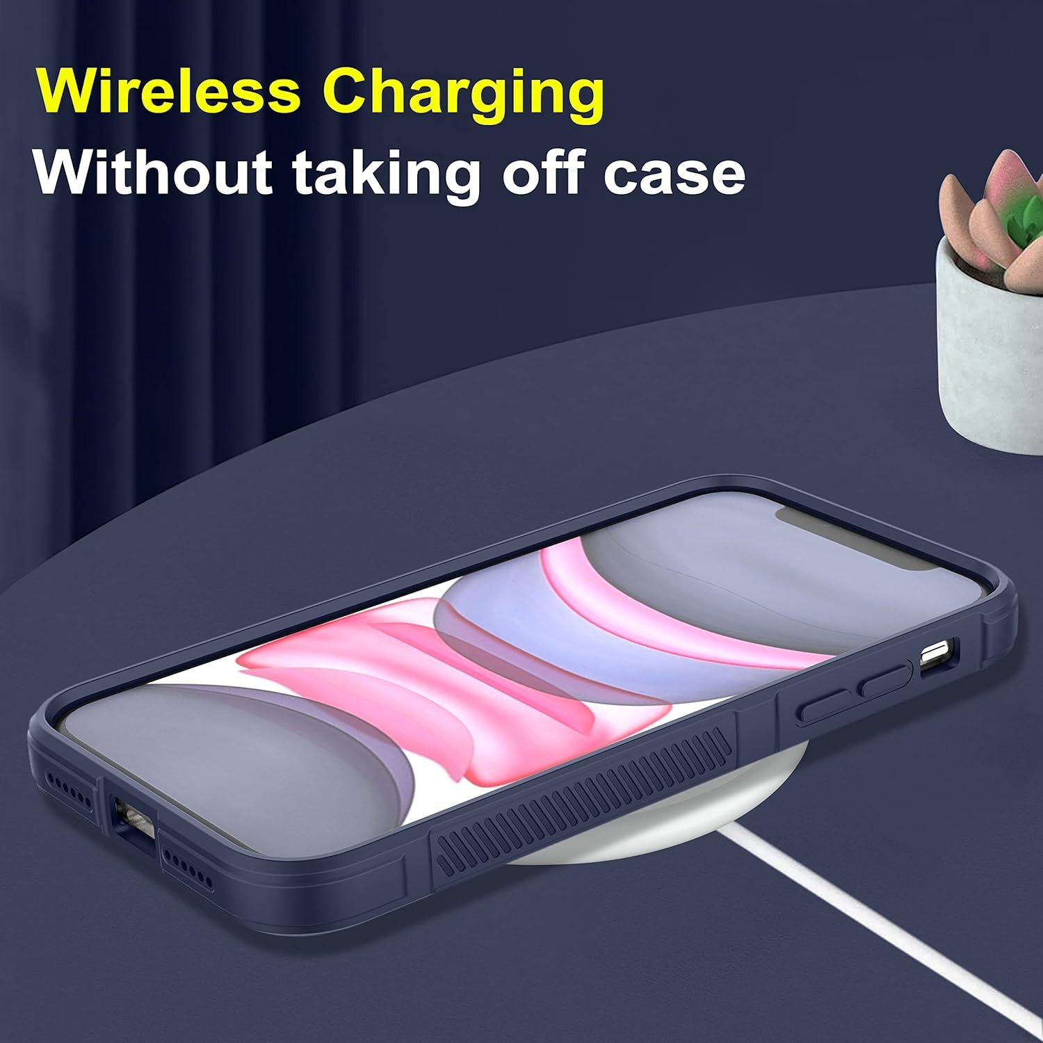 Zapcase Back Case Cover for Motorola Edge 60 Fusion 5G | Compatible for Motorola Edge 60 Fusion 5G Back Cover | Liquid Silicon Magic Case with Camera Protection | Sapphire - Image 8