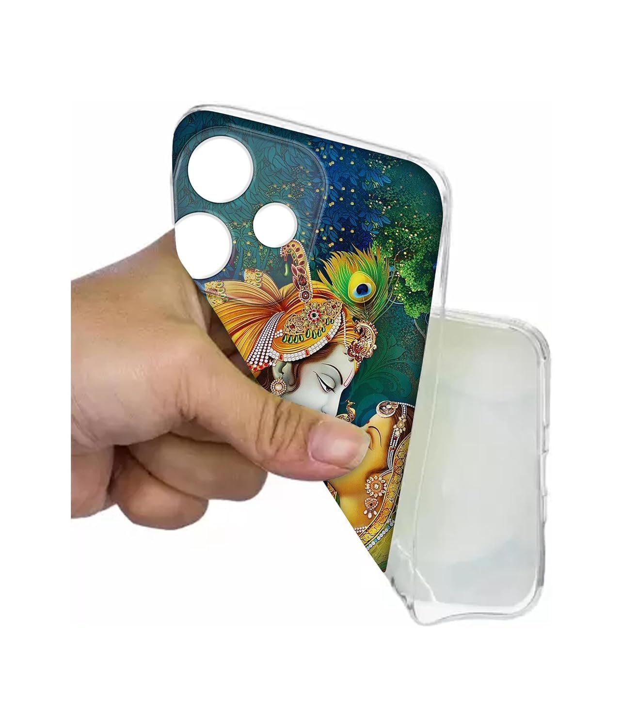 Radha Kishan Love Design Printed Silicon Soft TPU Back Case Cover for Oppo A5 Pro 5G - Image 4