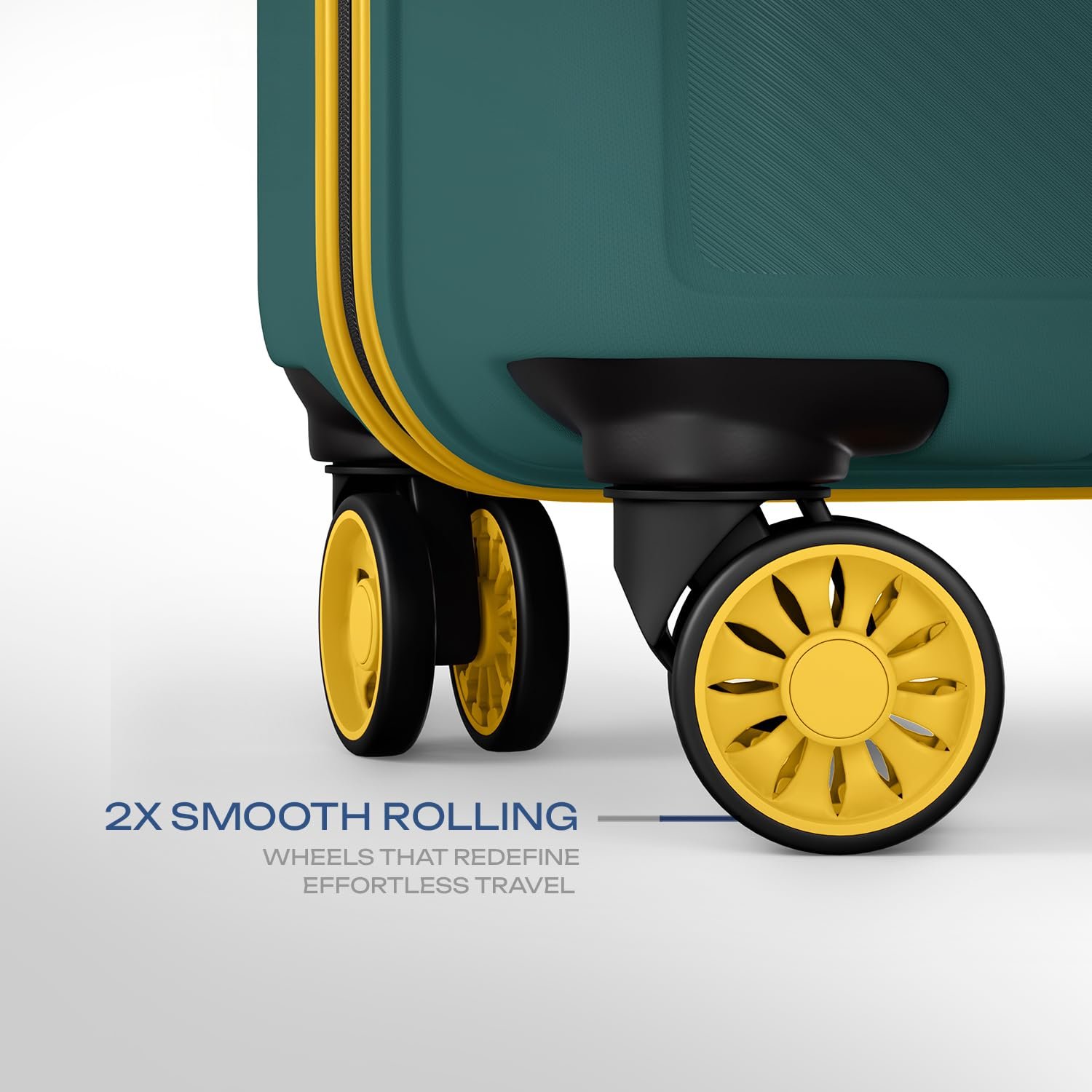 Safari Pentagon Neo 8 Wheels 55Cm Cabin Trolley Bag Hard Case Polypropylene, 360 Degree Wheeling Carry on Luggage, Travel Bag, Suitcase for Travel, Trolley Bags for Travel, Sage Green - Image 3