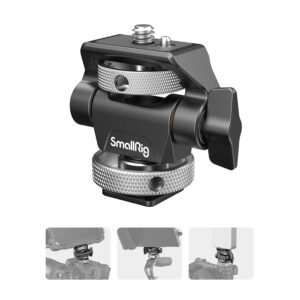 (New Version) SMALLRIG Camera Monitor Mount with Cold Shoe Adapter, 360° Swivel and 180° Tilt Adjustable Monitor Holder with Thumbscrew, Anti-Twist Design, Max Payload 2.3kg – 2905B
