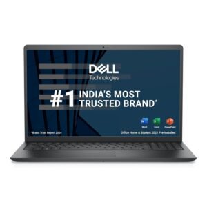 Dell 15, Intel Core i5-1335U, 13th Gen, 8GB RAM, 512GB SSD, FHD AG, 15.6"/39.62cm, 120Hz, Windows 11, MS Office 21, Carbon Black, 1.66KG, 250 nits Narrow Border, McAfee 15 Month, Thin & Light Laptop