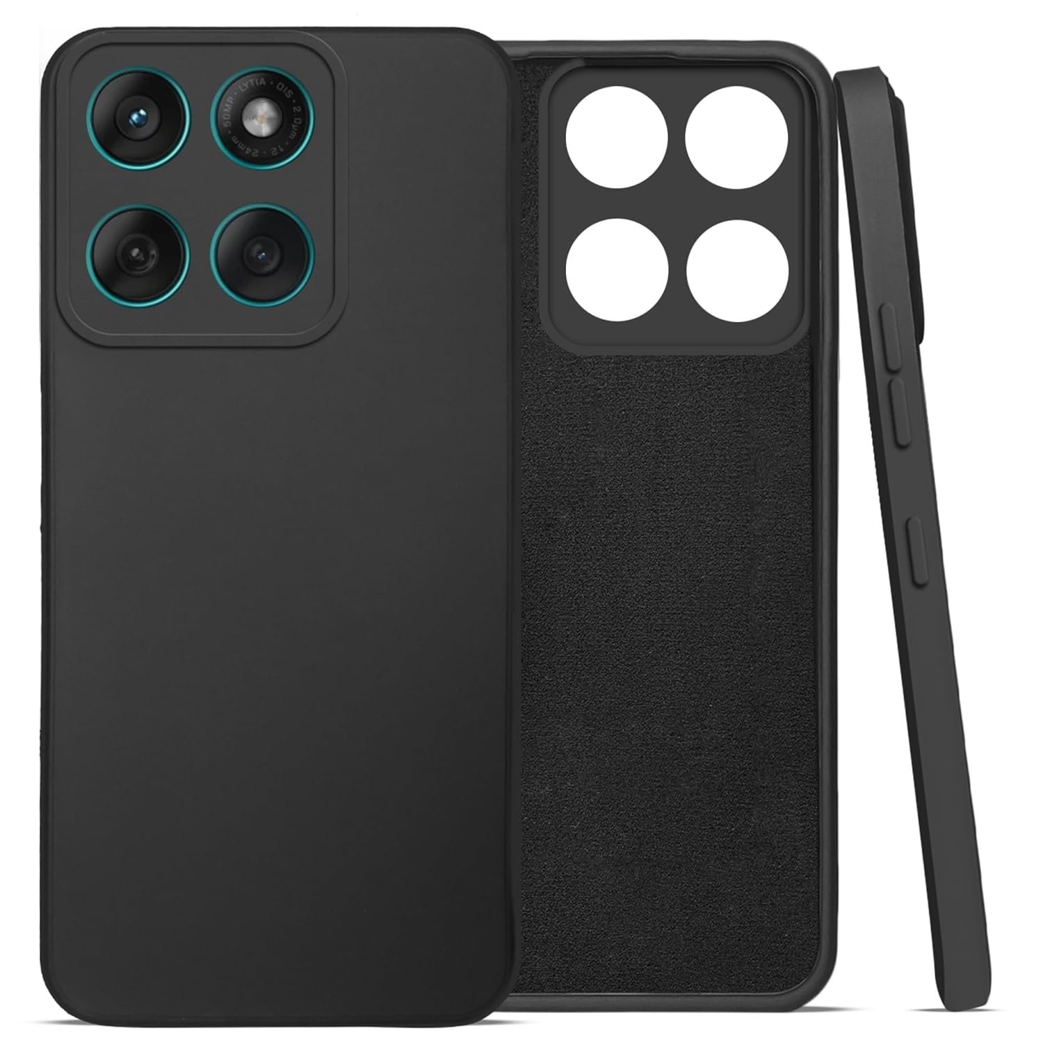 Jkobi Back Cover Case for Motorola Moto Edge 60 Fusion (Matte Finish Silicone with Inside Fiber Cloth) - Image 3