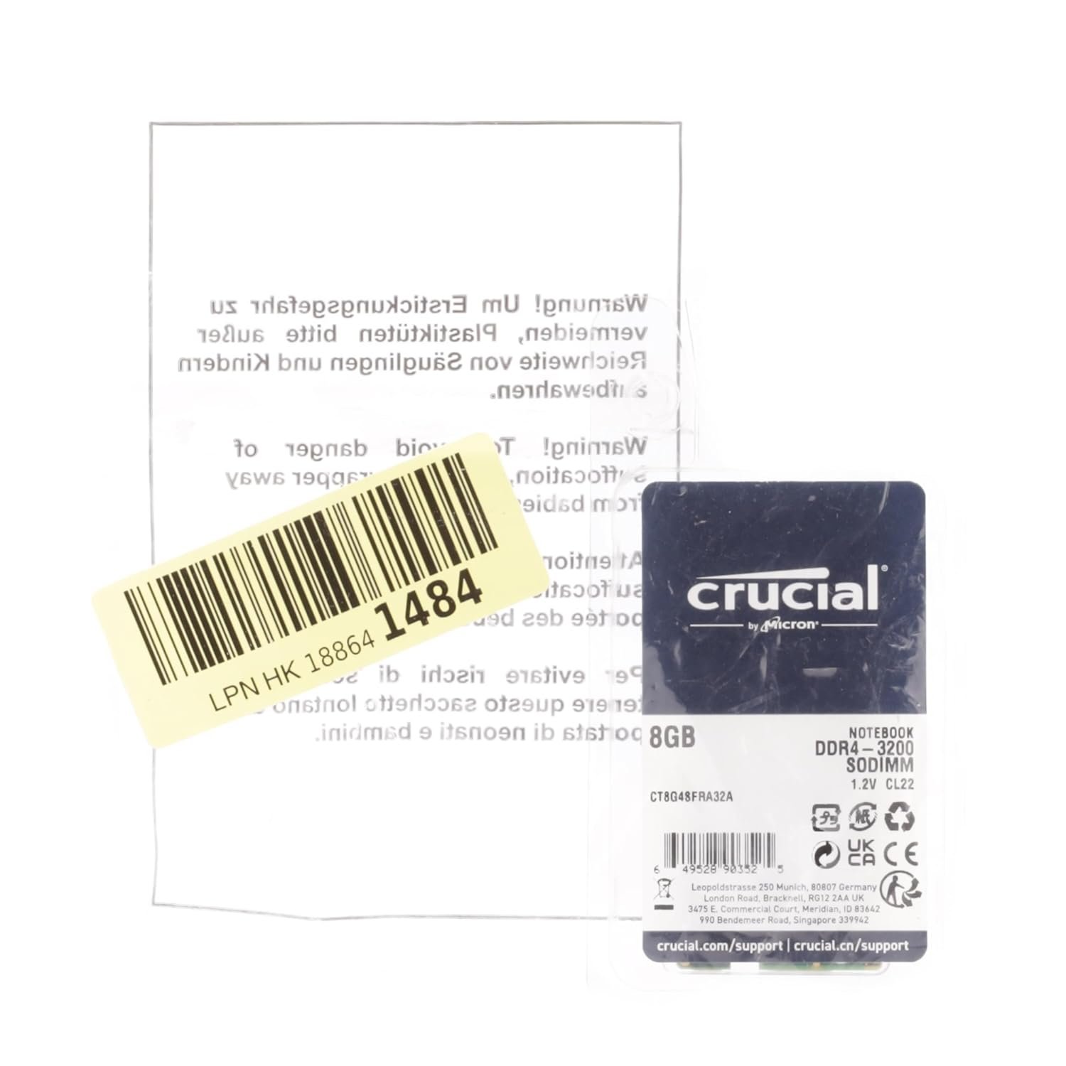 Crucial RAM 8GB DDR4 3200MHz CL22 (or 2933MHz or 2666MHz) Laptop Memory CT8G4SFRA32A - Image 7