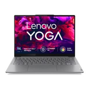 Lenovo Smartchoice Yoga Slim 7 Intel Core Ultra 7 155H Built-in AI 14"(35.5cm) WUXGA-OLED 400Nits Laptop (32GB RAM/1TB SSD/60Hz/100% DCI-P3/Win11/Office Home 2024/1Yr ADP Free/Grey/1.39Kg), 83CV008XIN