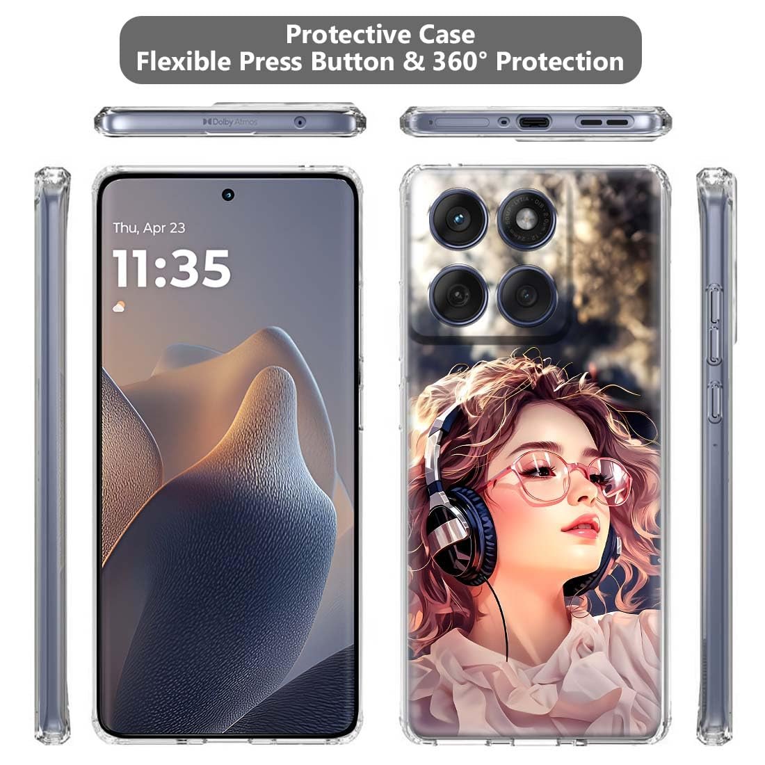 Fashionury Silicone Designer Printed Back Case Cover for Motorola Edge 60 Fusion -D3159 - Image 4