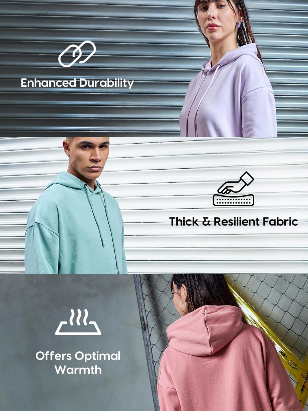 Bewakoof Men's Fleece Oversized Fit Sweatshirt Heavy Duty® 1.0 | Sweatshirt for Man Winter Wear - Image 5