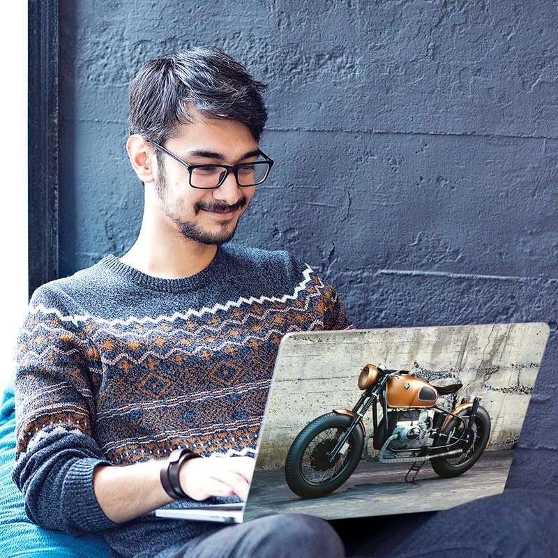 Bike Full Vinyl Laptop Skin/Sticker/Cover for 15 to 15.6 Inches Laptops Laminated-Removable-HD Quality Compatible for Hp-Dell-Sony-Lenovo-Asus etc.(15x10 Inches) - Image 6
