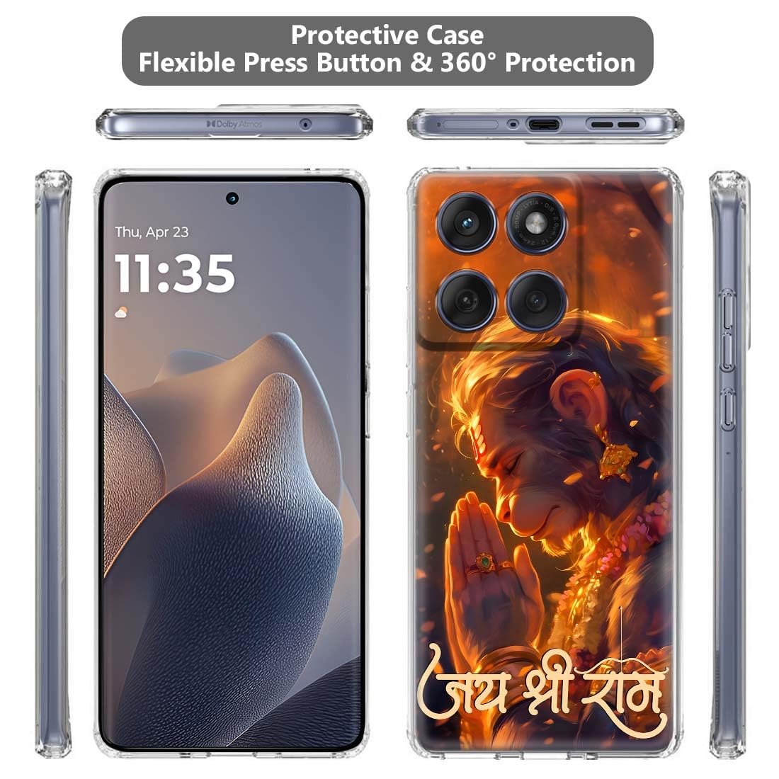 Fashionury Designer Soft Back Cover Case Compatible for Moto Edge 60 Fusion, Printed,Transparent,Flexible, Silicon for Motorola Edge 60 Fusion -D2251 - Image 4