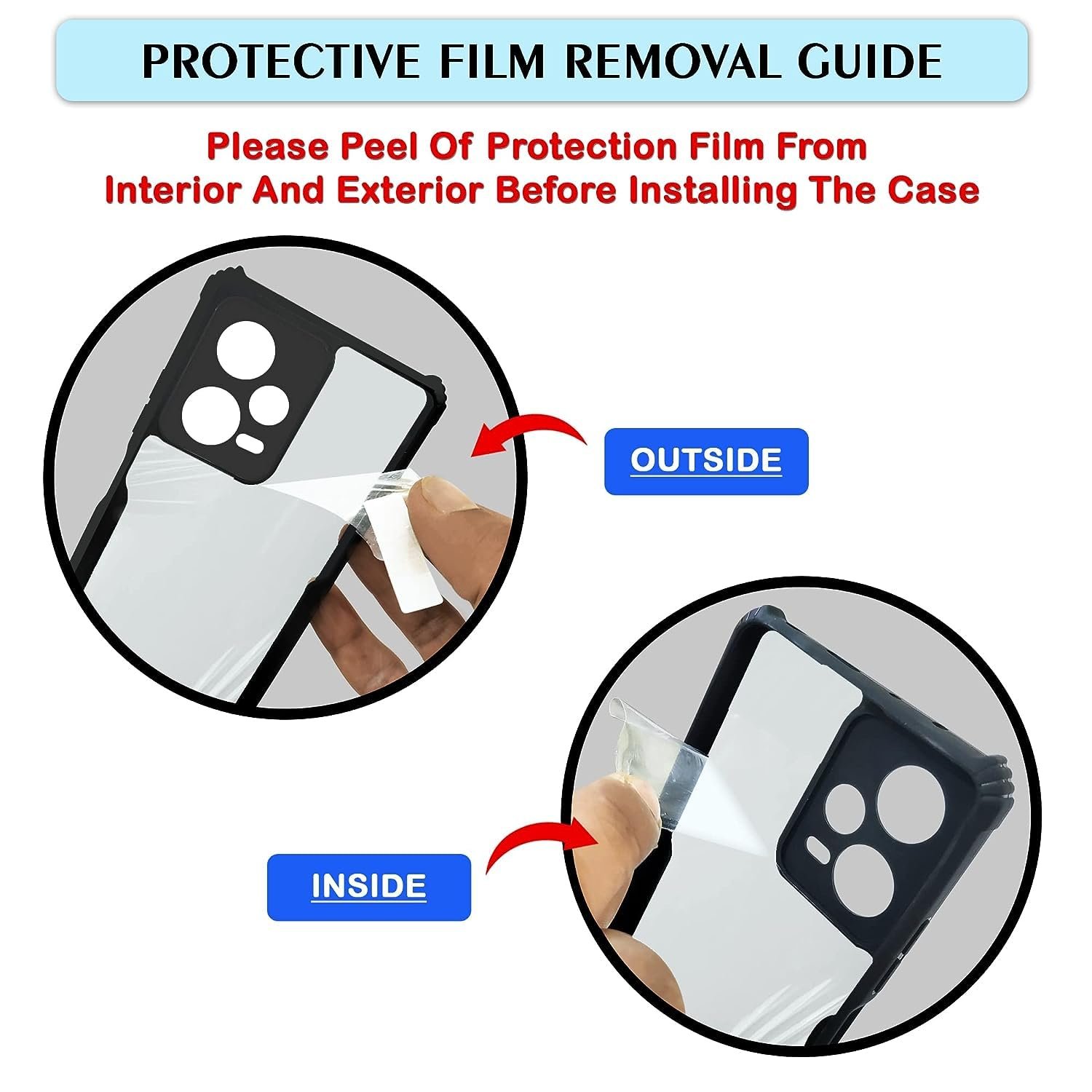 Transparent Hard Back Cover case for Moto Edge 60 Fusion/Moto Edge 60 5G - Image 4