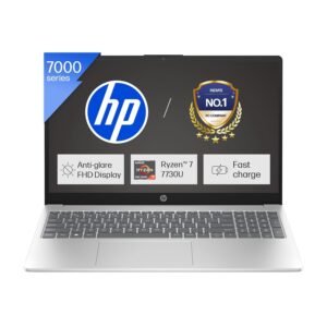 HP 15, AMD Ryzen 7 7730U Laptop (16GB DDR4,512GB SSD) Anti-Glare, Micro-Edge,15.6''/39.6cm, FHD, Win11, M365 Basic(1yr),Office Home24,Silver,1.59kg,FHD Camera w/Privacy Shutter, Backlit, fc0390AU