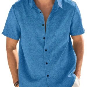 TOPLOT Men’s Solid Regular Fit Shirt