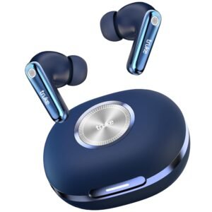 truke New Launch Mega 10 True Wireless in Ear Earbuds W/ 24-Bit Lossless Spatial Audio, 70H Battery Fast Charge Buds, Dual Pairing, 13mm Drivers TWS, Low Latency(40ms), Matte Finish, ENC (Royal Blue)