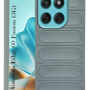 Jkobi Back Case Cover for Motorola Moto Edge 60 Fusion (Matte Liquid Silicone| Professional Wave Design | Camera Protection Ring | Shockproof Anti Slip Grip)