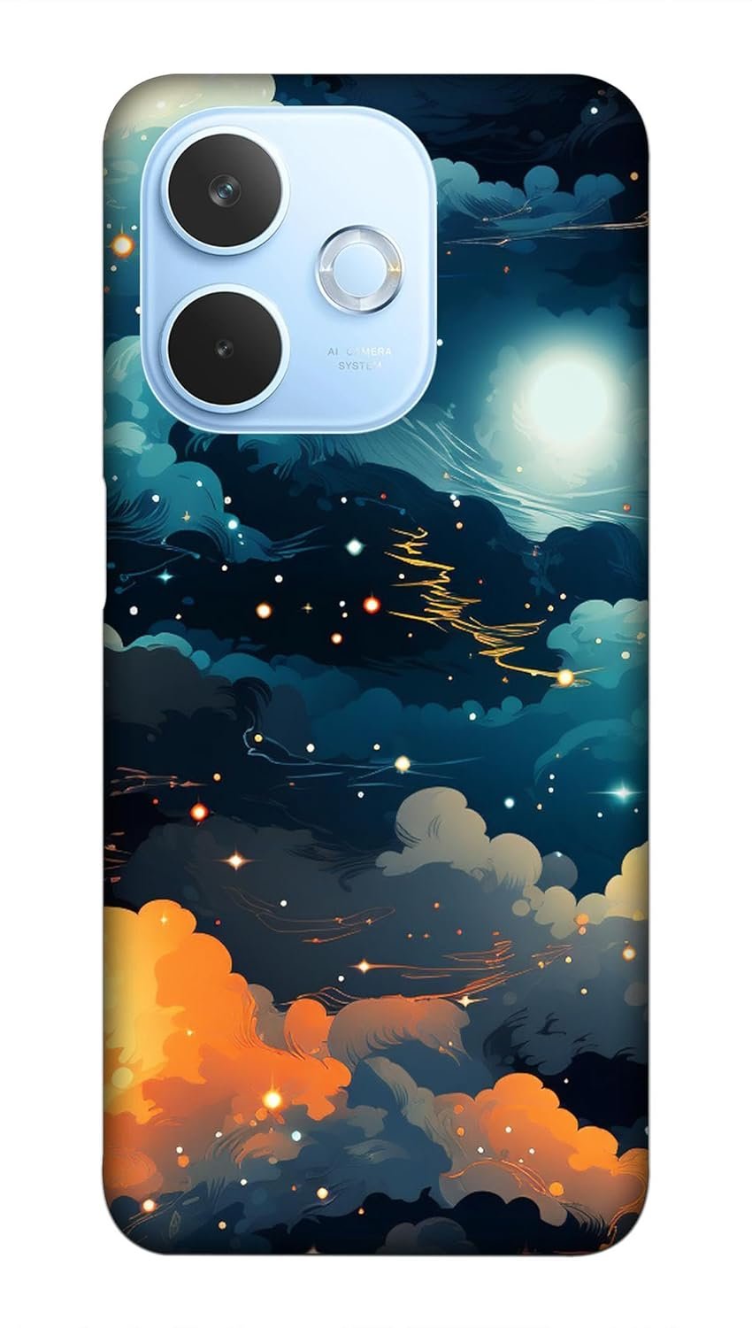 NDCOM for Oppo A5 Pro 5G Back Cover | Oppo a5Pro Cover | Premium Oppo A5 Pro BackCover for Enhanced Protection | Canvas Space Artistry Printed Hard Case
