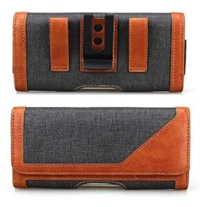 WHITBULL Leather Anti Theft Cellphone Belt Loop Holster Magnetic Cover for OnePlus 13 / 13s / 13R / 12R / Nord CE5 / Ace 5 Pro/Ace 5 / Ace 3V / Ace 3 Pro – Brown