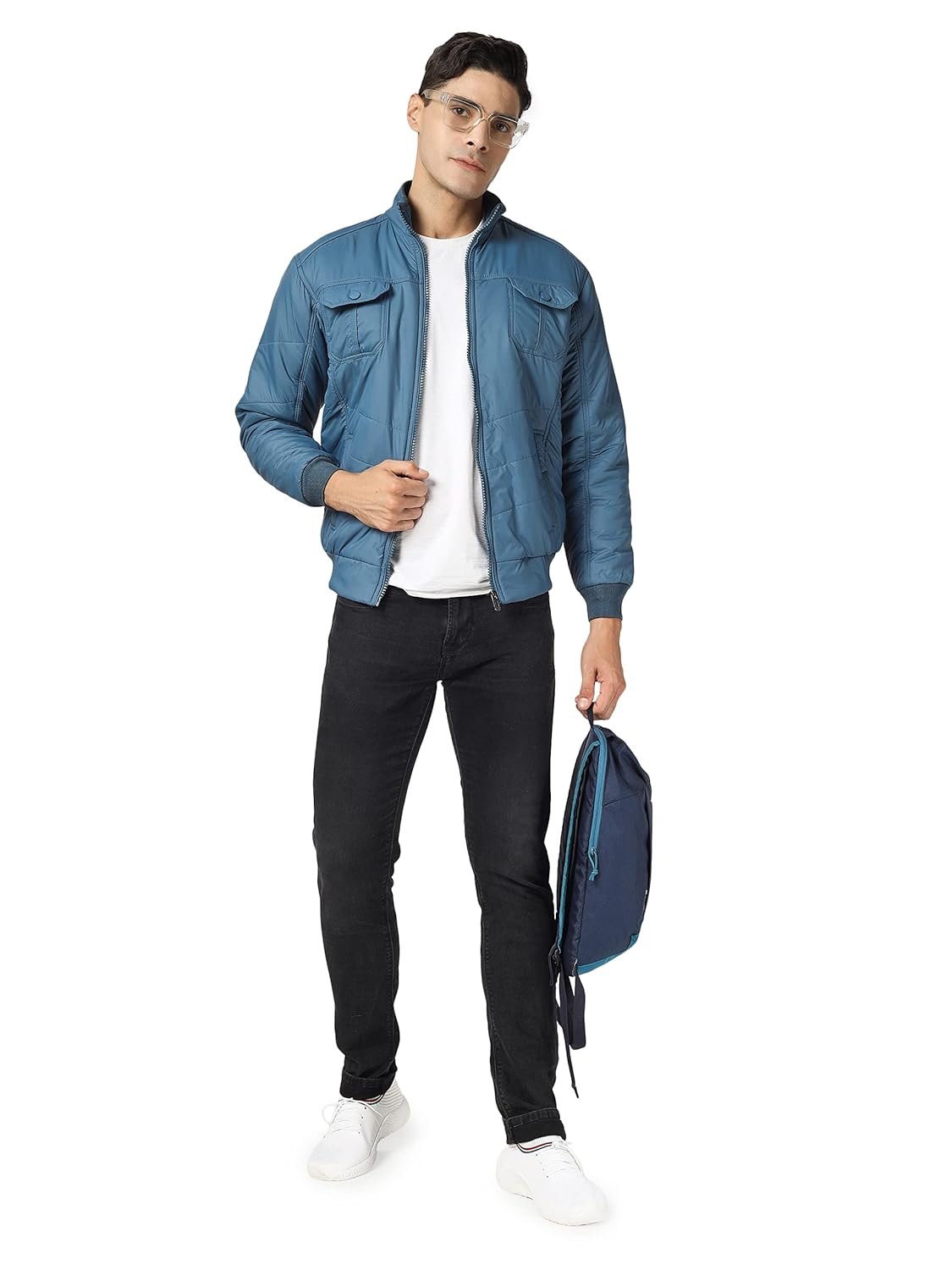 TrapNation Men's Solid Regular Jacket Jerkin Storm - Image 5