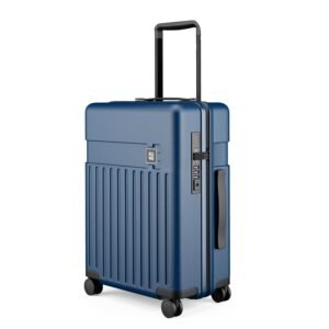 EUME Classic Cabin 55 Cm Trolley Bag Small Size for Travel, Midnight Blue| Polycarbonate (Pc) 8 Hinomoto Wheels Suitcase | Small Trolley Bag for Luggage