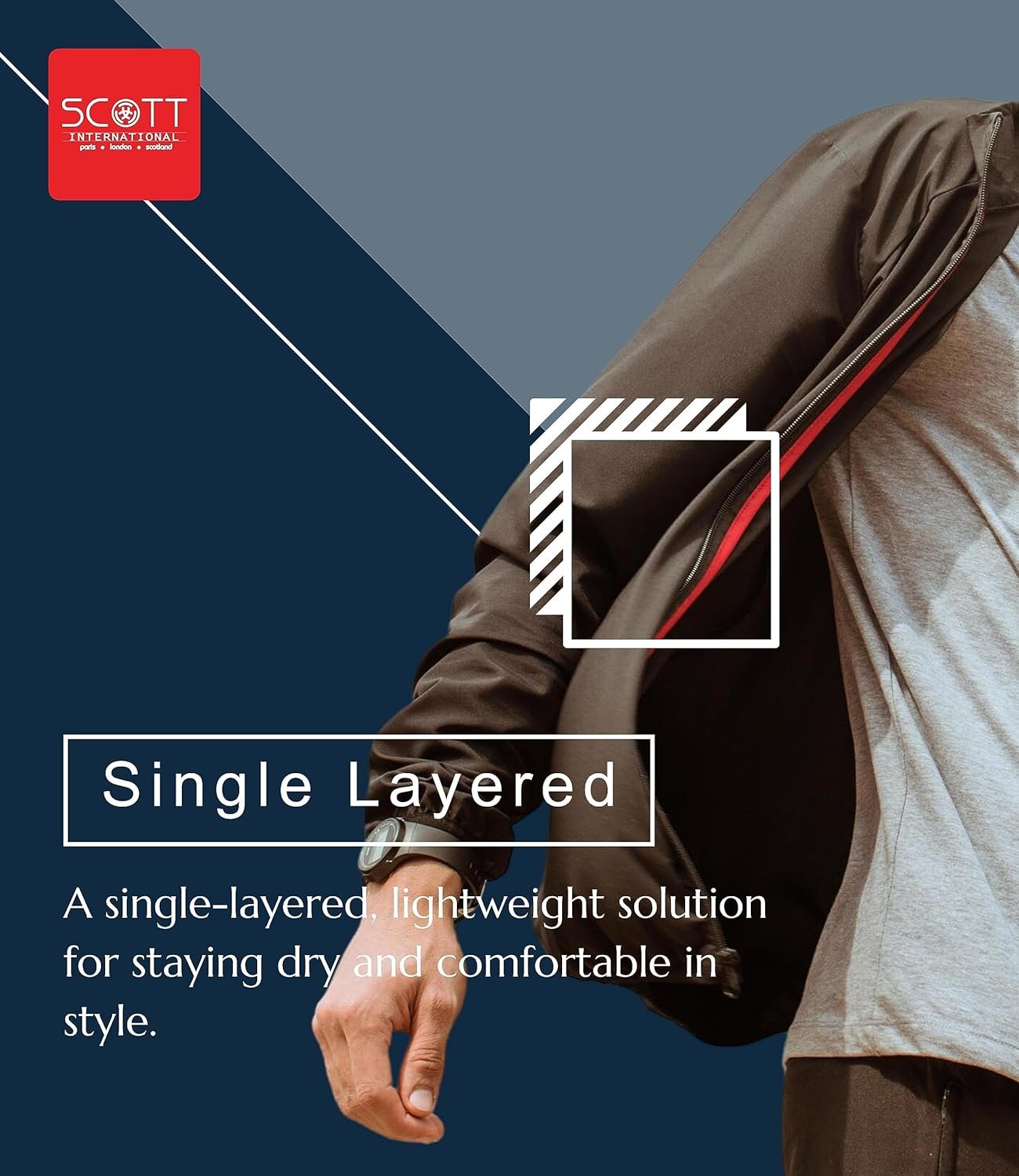 Scott International Womens Polyester Idry Jacket|Breathable Summer Standard Length Jacket For Women|Lightweight Women's Jacket,Foldable,Water-Repellent Standard Length Jacket For Women, X_Large,Multi - Image 5