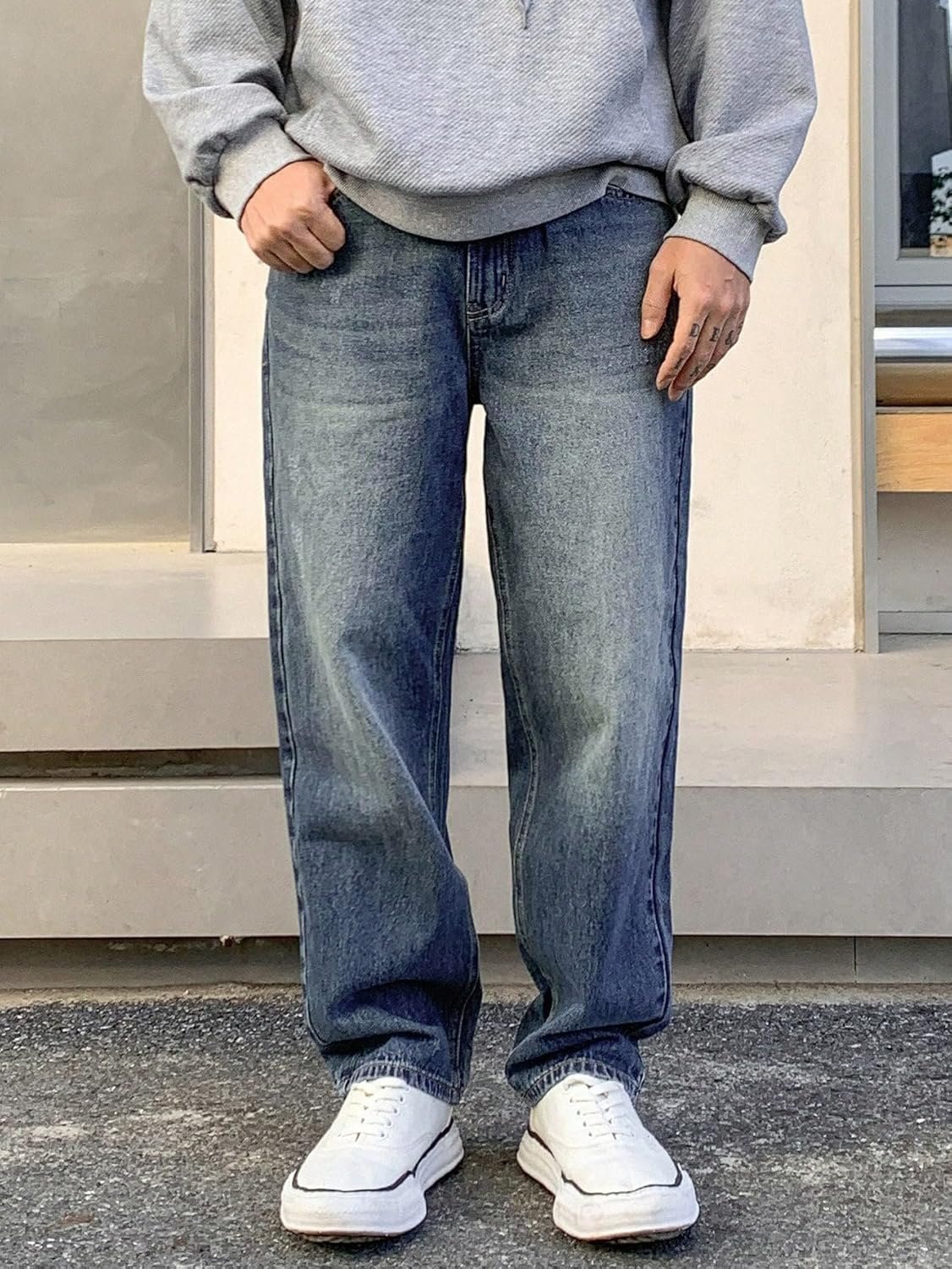 Jeans for Men | Casual Jeans for Men | Loose Fit Denim Streetwear Pants (U-10-17) - Image 6