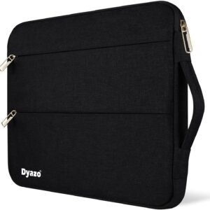 Dyazo Water Resistant Laptop Sleeve | Laptop Case Cover for 15 Inches(38cm),15.6 Inch(39.6cm) Laptops & Notebook (Black)