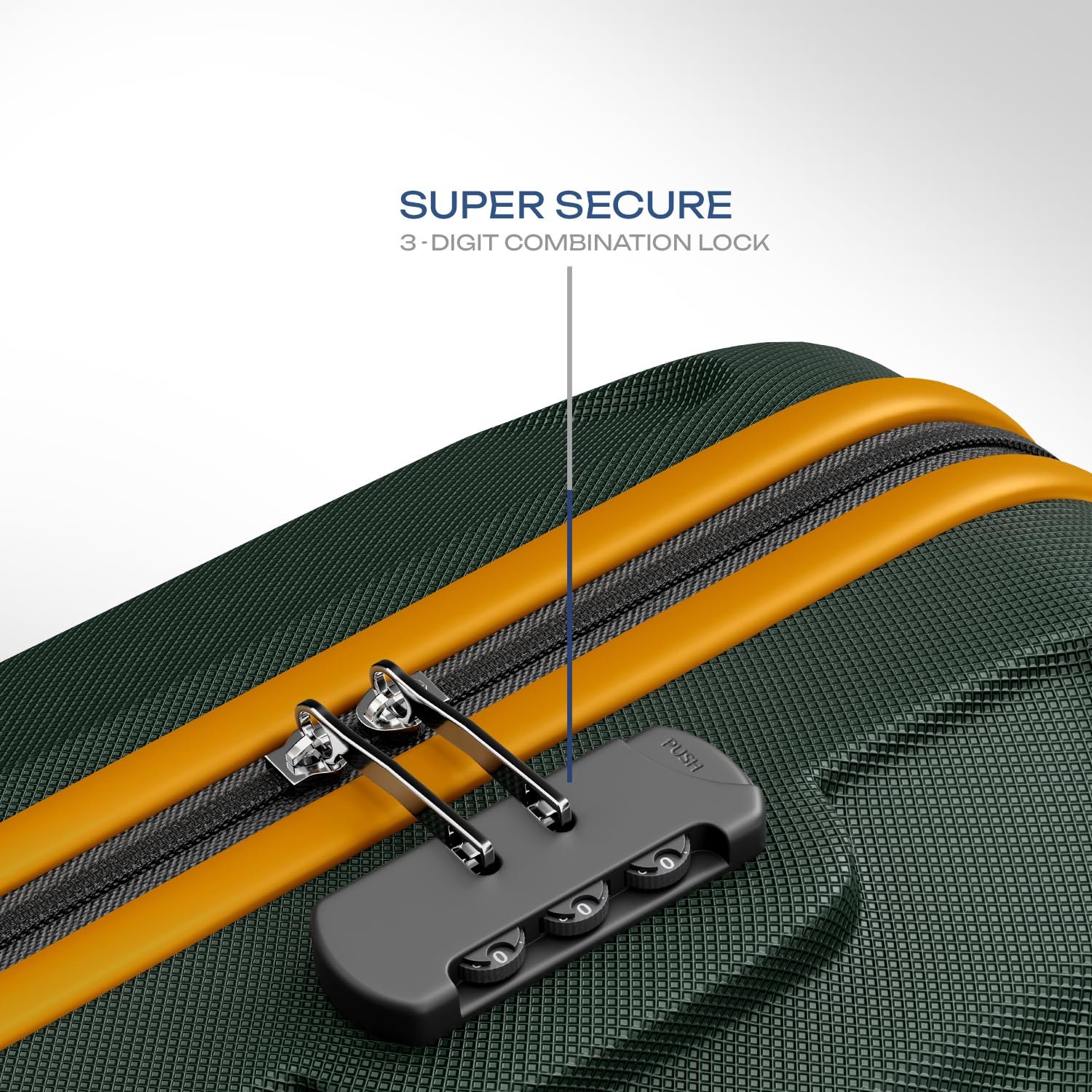 Safari Cabin Polycarbonate Spinner Thorium Neo 8 Wheels 55Cm Size Trolley Bag, Hard Case, 360º Wheeling Carry-On Luggage for Men & Women, Travel Bag, Suitcase for Travel, Dusk Green - Image 4