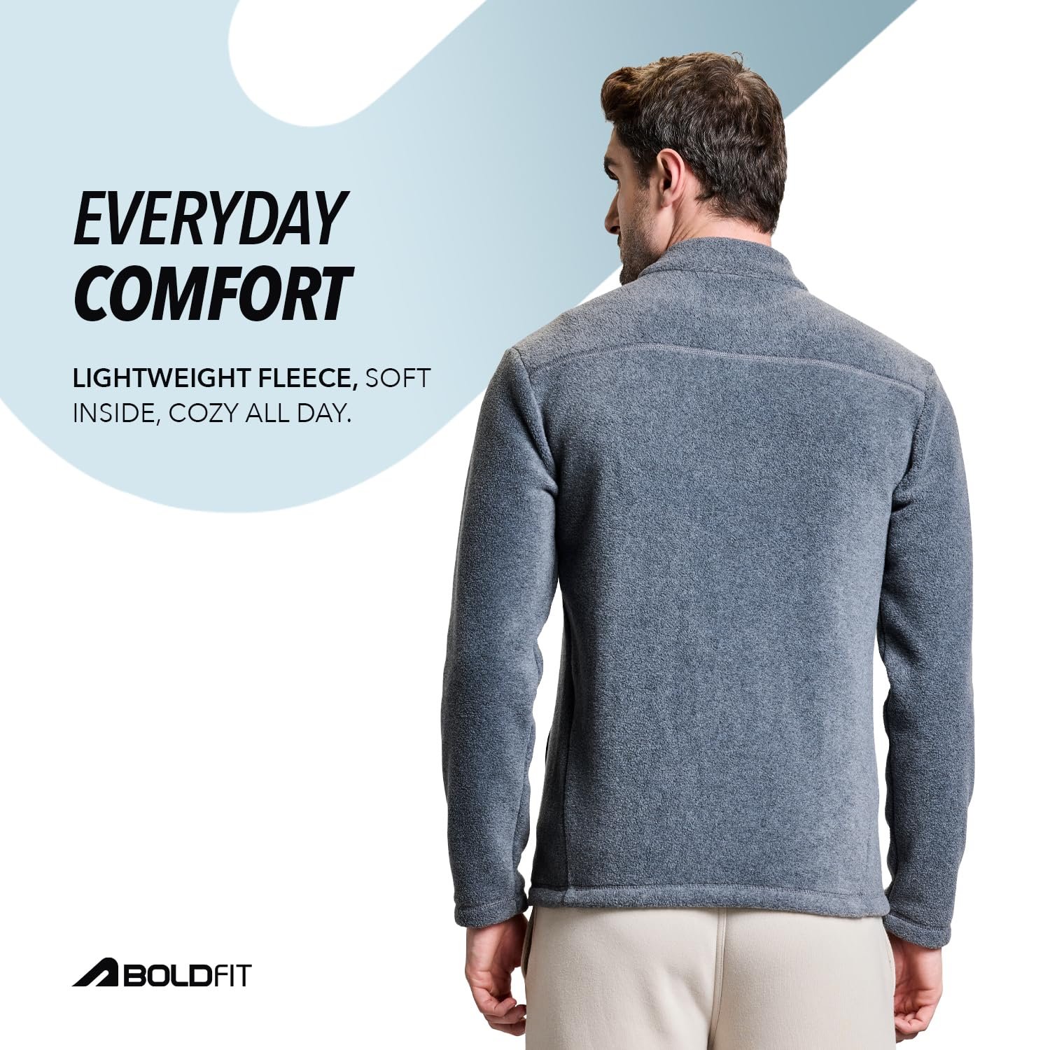 Boldfit Sweatshirt for Man Stylish Sweatshirts for Men Breathable Jacket for Man Full Zipper Sweatshirt for Men Casual Sweat Shirt Full Sleeves Sweaters All Day Winter wear Jackets Stylish - Image 4